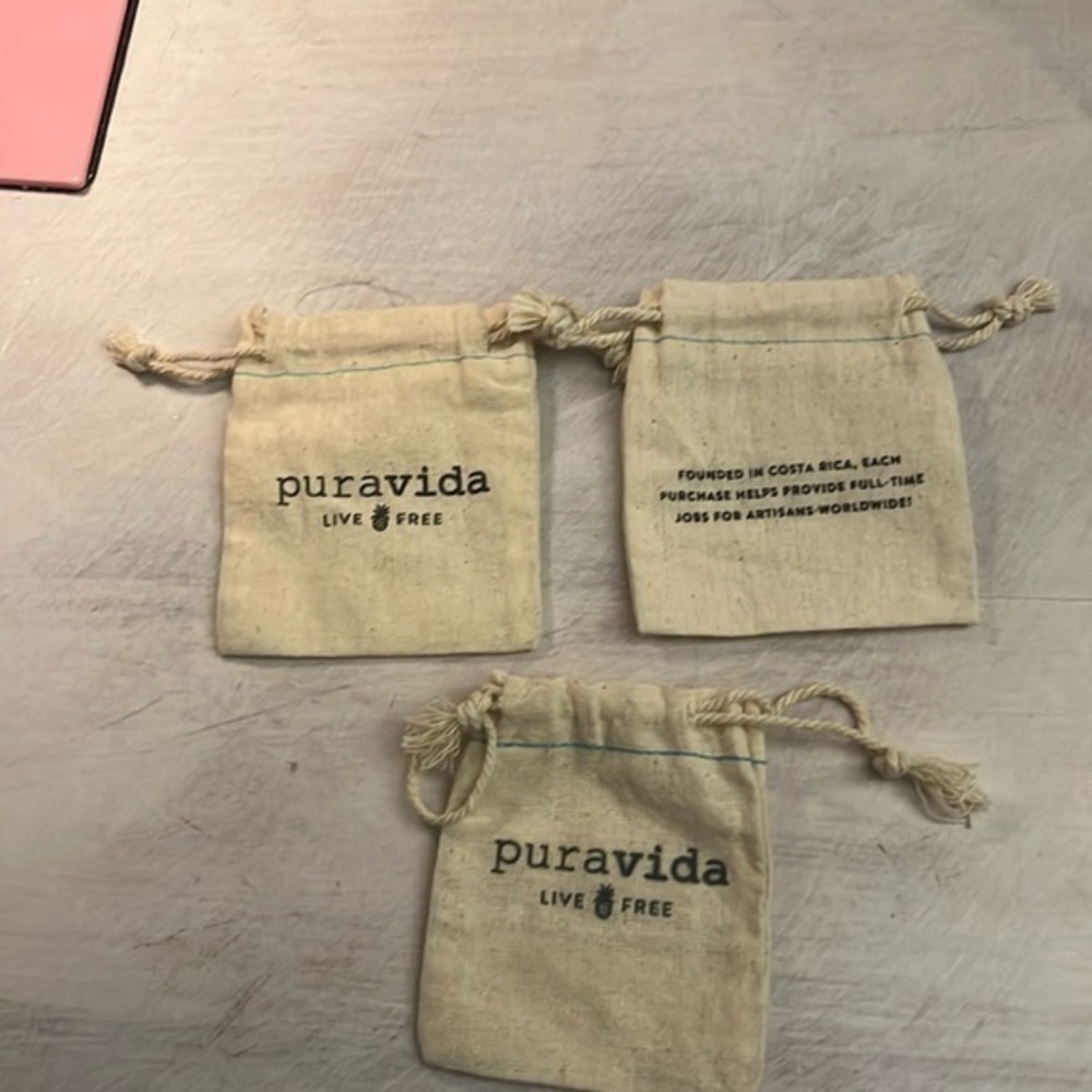 Puravida bracelet pouches set of 3